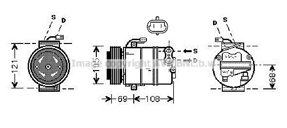 AVA QUALITY COOLING Компрессор, кондиционер OLK358